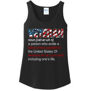 Veteran Definition US Military Gift Ladies Essential Tank