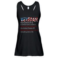 Veteran Definition US Military Gift Ladies Essential Flowy Tank