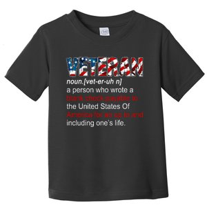 Veteran Definition US Military Gift Toddler T-Shirt