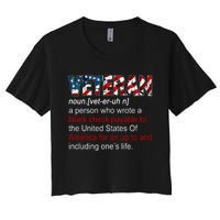 Veteran Definition US Military Gift Women's Crop Top Tee