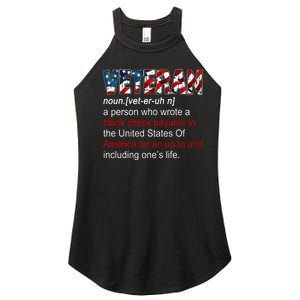 Veteran Definition US Military Gift Women's Perfect Tri Rocker Tank