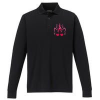 ValentineS Day Unicorn Lover Couple Love Performance Long Sleeve Polo