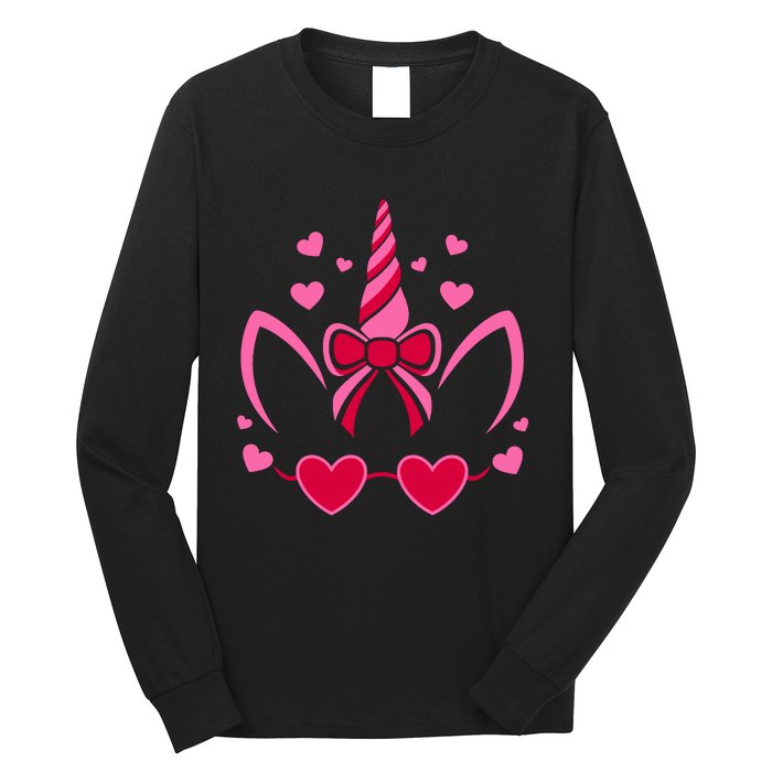 ValentineS Day Unicorn Lover Couple Love Long Sleeve Shirt