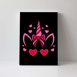 ValentineS Day Unicorn Lover Couple Love Canvas