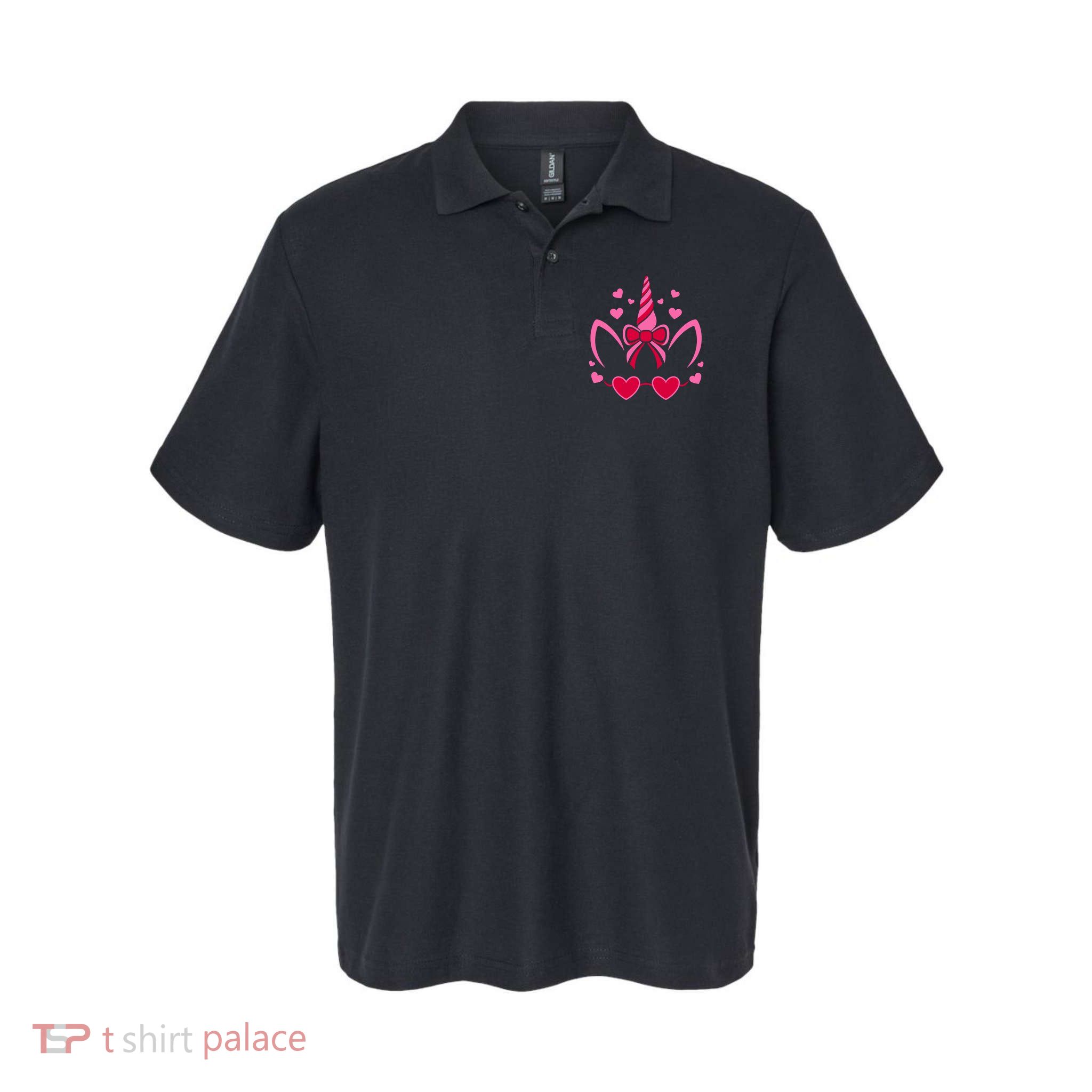 ValentineS Day Unicorn Lover Couple Love Polo