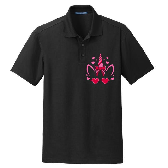 ValentineS Day Unicorn Lover Couple Love Dry Zone Grid Polo