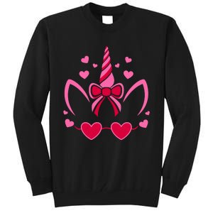 ValentineS Day Unicorn Lover Couple Love Tall Sweatshirt