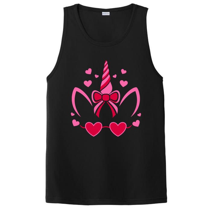 ValentineS Day Unicorn Lover Couple Love PosiCharge Competitor Tank