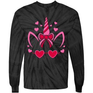 ValentineS Day Unicorn Lover Couple Love Tie-Dye Long Sleeve Shirt