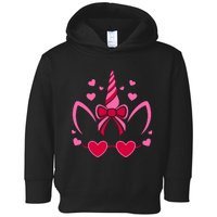 ValentineS Day Unicorn Lover Couple Love Toddler Hoodie