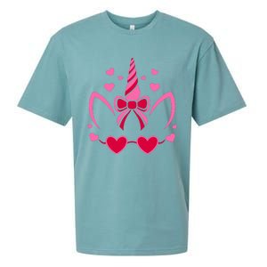 ValentineS Day Unicorn Lover Couple Love Sueded Cloud Jersey T-Shirt