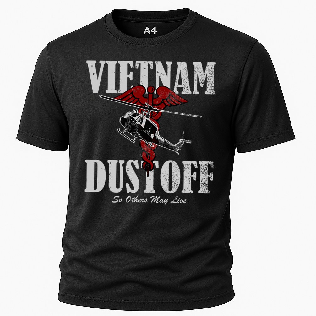 Vietnam Dustoff Uh1 Huey Cooling Performance Crew T-Shirt