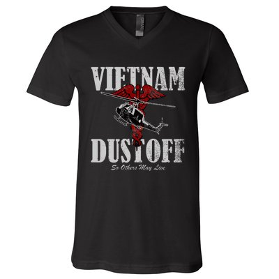 Vietnam Dustoff Uh1 Huey V-Neck T-Shirt