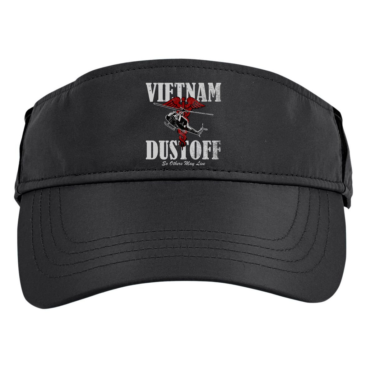 Vietnam Dustoff Uh1 Huey Adult Drive Performance Visor