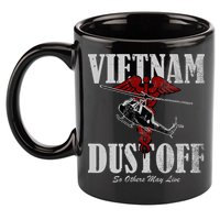Vietnam Dustoff Uh1 Huey 11oz C Handle Ceramic Mug