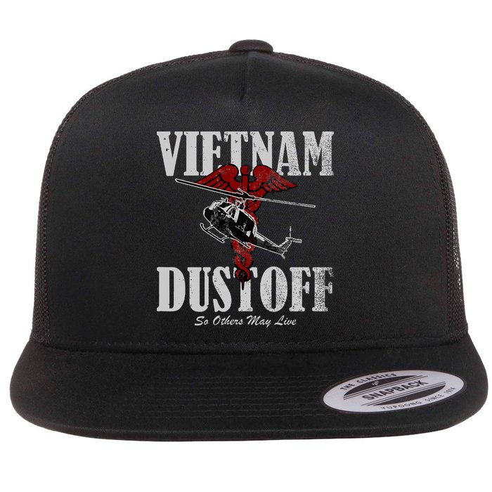 Vietnam Dustoff Uh1 Huey Flat Bill Trucker Hat