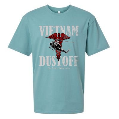 Vietnam Dustoff Uh1 Huey Sueded Cloud Jersey T-Shirt