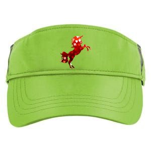 Valentines Day Unicorn Hearts Meaningful Gift Adult Drive Performance Visor