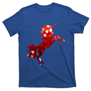 Valentines Day Unicorn Hearts Meaningful Gift T-Shirt