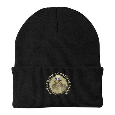 Vintage Design Uncle Sam Retro Make America Grateful Again Beanie