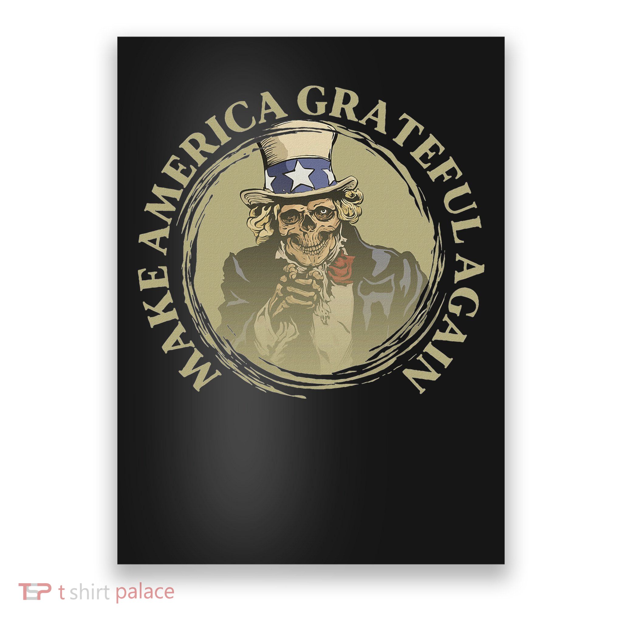 Vintage Design Uncle Sam Retro Make America Grateful Again Poster