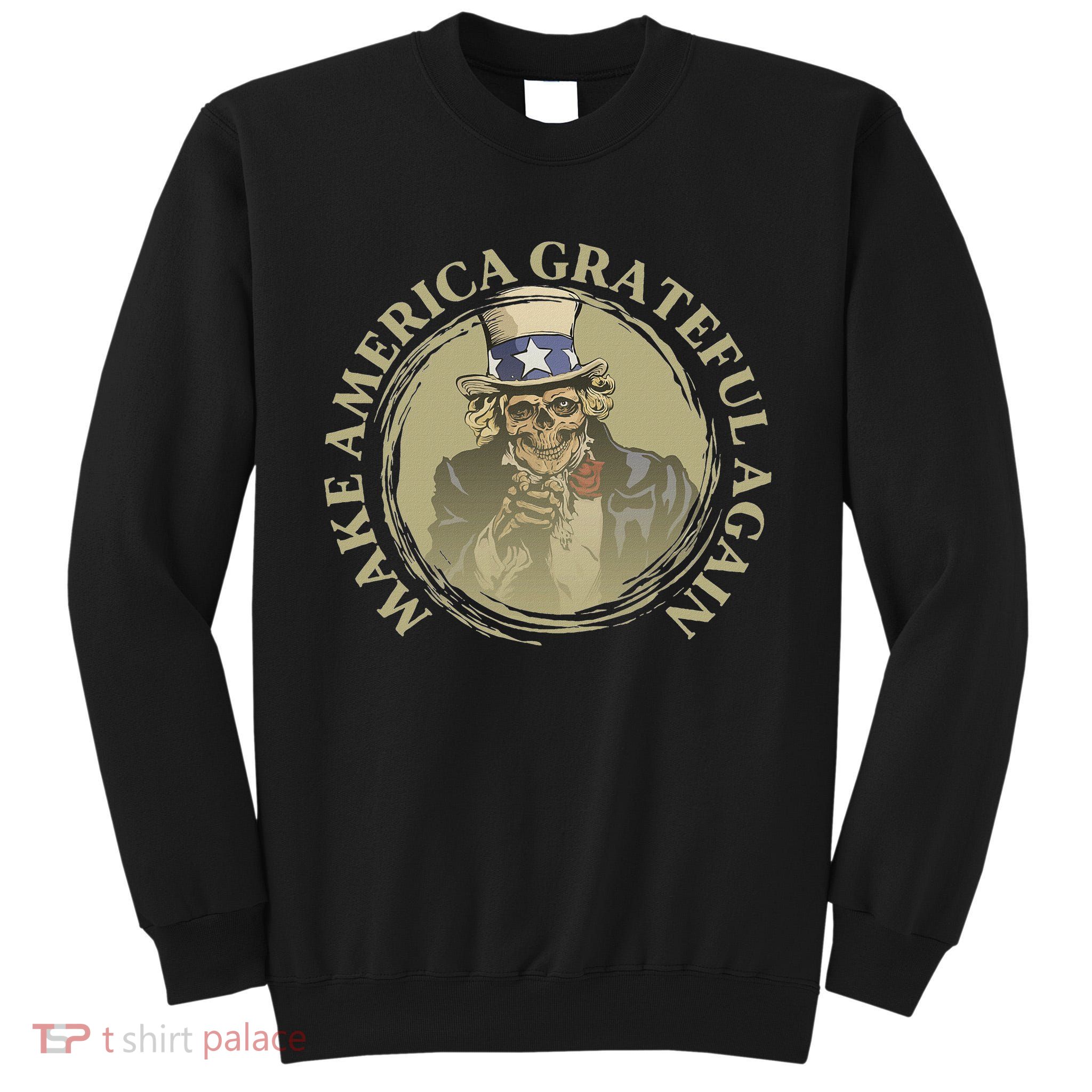 Vintage Design Uncle Sam Retro Make America Grateful Again Tall Sweatshirt