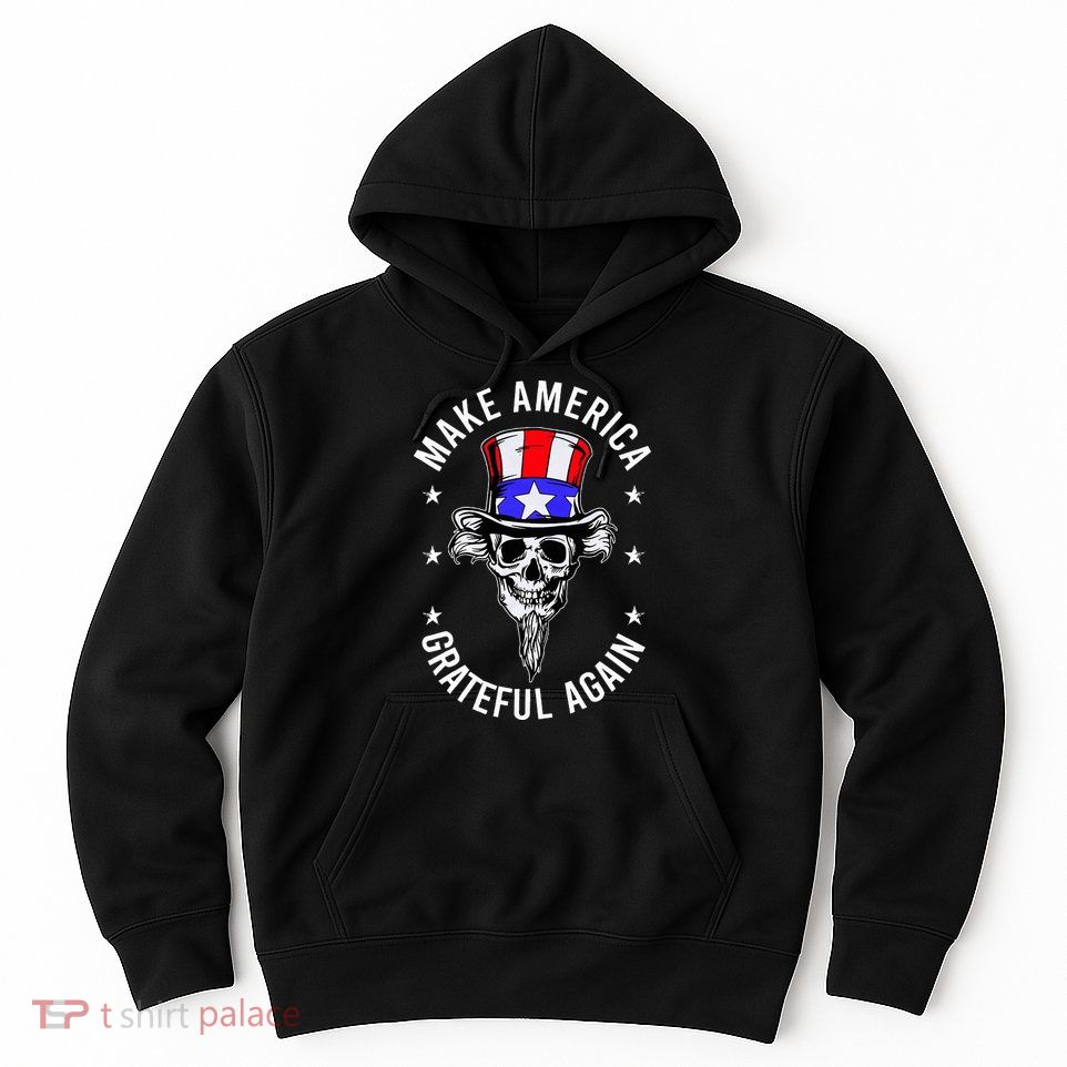 Vintage Design Uncle Sam Retro Make America Grateful Again Hoodie