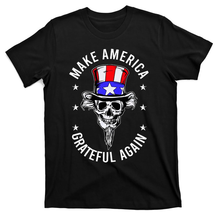 Vintage Design Uncle Sam Retro Make America Grateful Again T-Shirt