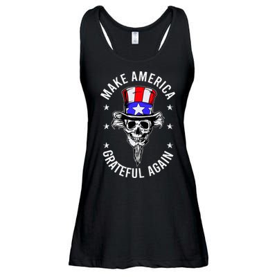 Vintage Design Uncle Sam Retro Make America Grateful Again Ladies Essential Flowy Tank