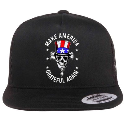 Vintage Design Uncle Sam Retro Make America Grateful Again Flatbill Hat