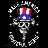 Vintage Design Uncle Sam Retro Make America Grateful Again Flatbill Hat
