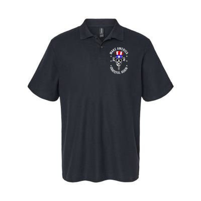 Vintage Design Uncle Sam Retro Make America Grateful Again Polo