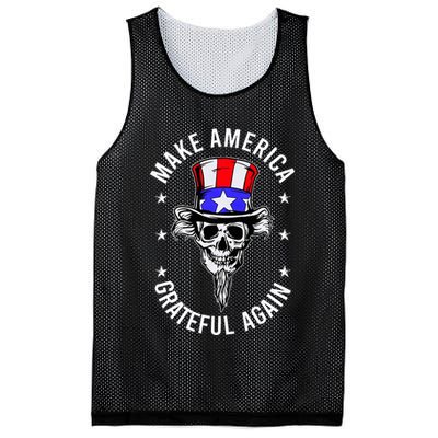 Vintage Design Uncle Sam Retro Make America Grateful Again Mesh Reversible Basketball Jersey Tank