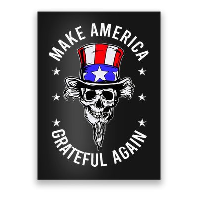 Vintage Design Uncle Sam Retro Make America Grateful Again Poster