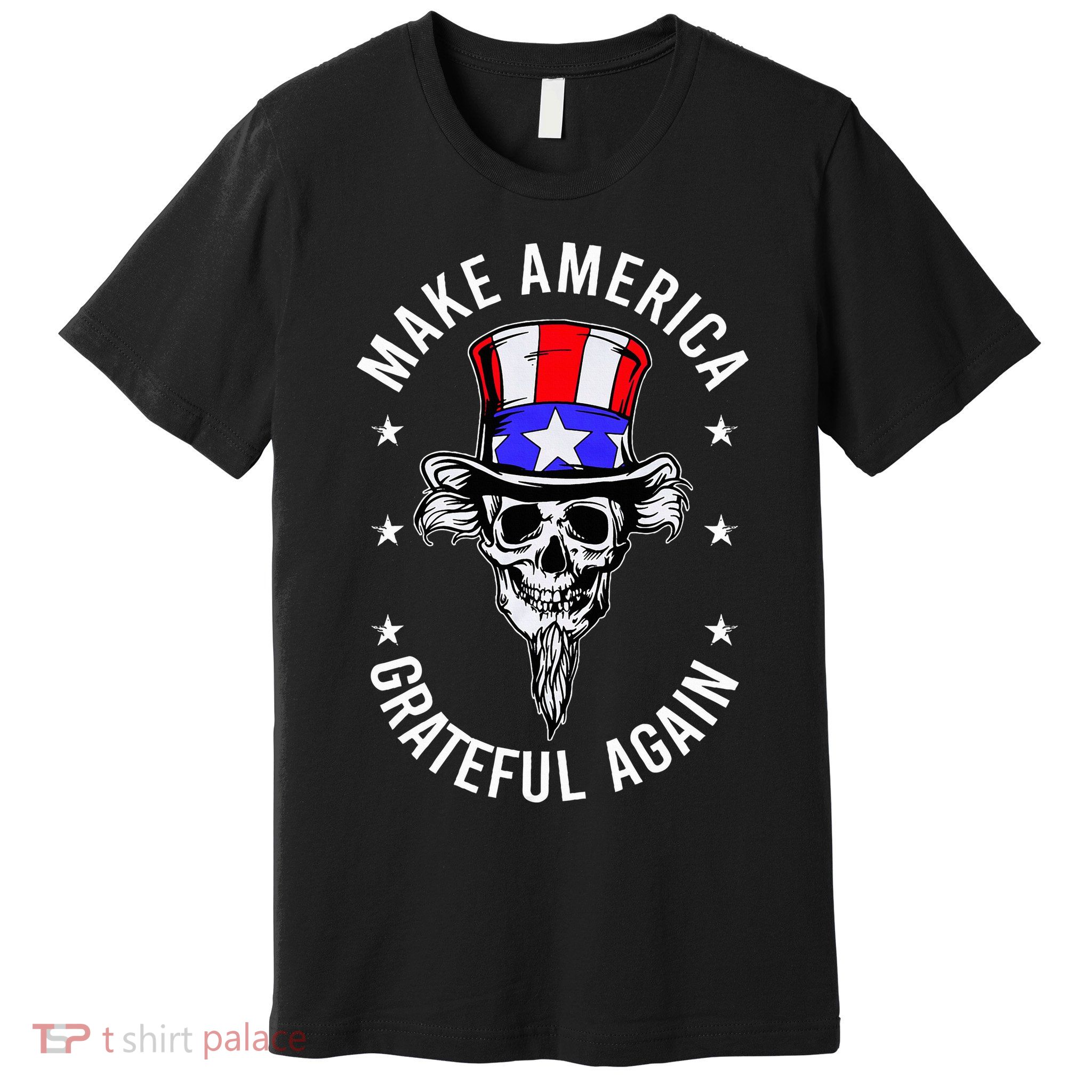 Vintage Design Uncle Sam Retro Make America Grateful Again Premium T-Shirt