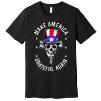 Vintage Design Uncle Sam Retro Make America Grateful Again Premium T-Shirt