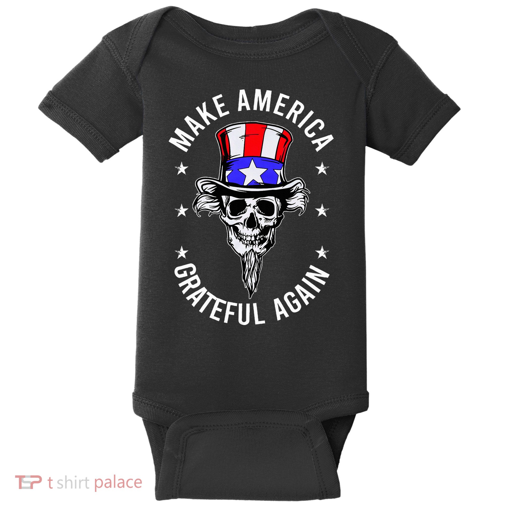 Vintage Design Uncle Sam Retro Make America Grateful Again Baby Bodysuit