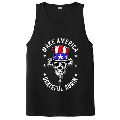 Vintage Design Uncle Sam Retro Make America Grateful Again PosiCharge Competitor Tank