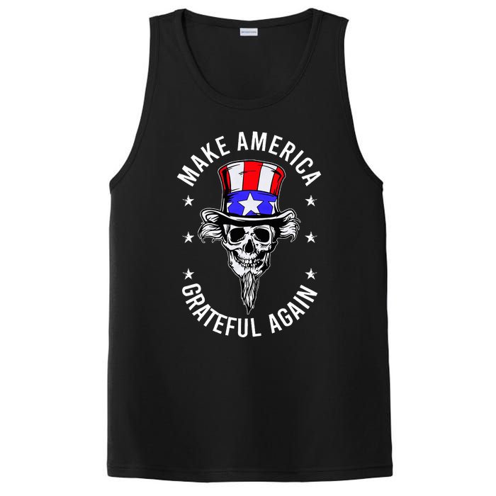 Vintage Design Uncle Sam Retro Make America Grateful Again PosiCharge Competitor Tank