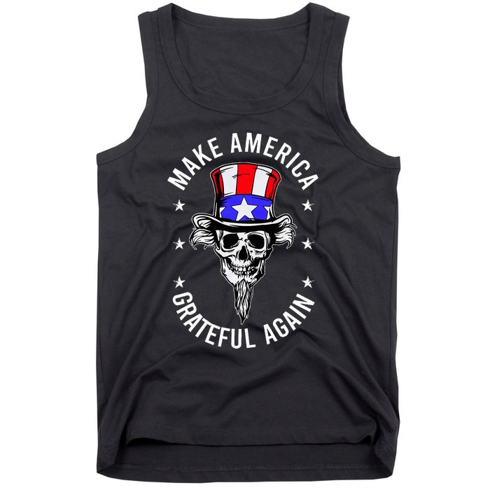 Vintage Design Uncle Sam Retro Make America Grateful Again Tank Top