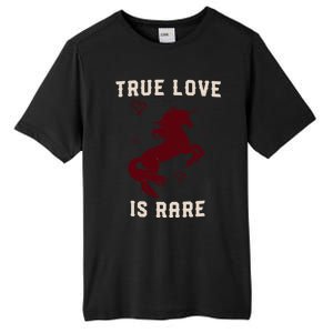 Valentine's Day Unicorn True Love Is Rare Gift Tall Fusion ChromaSoft Performance T-Shirt