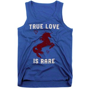 Valentine's Day Unicorn True Love Is Rare Gift Tank Top