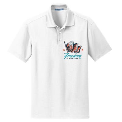 Veterans Day Usa Memorial Freedom Is Not Free Dry Zone Grid Polo