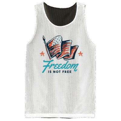 Veterans Day Usa Memorial Freedom Is Not Free Mesh Reversible Basketball Jersey Tank