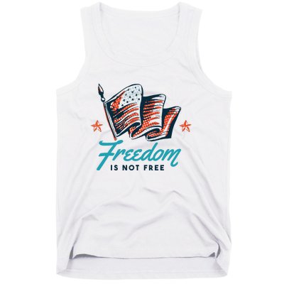 Veterans Day Usa Memorial Freedom Is Not Free Tank Top