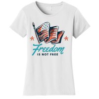 Veterans Day Usa Memorial Freedom Is Not Free Women's T-Shirt