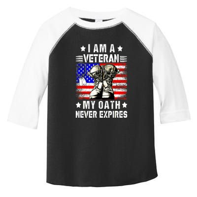 Veteran Day Usa Flag I Am A Veteran My Oath Never Expires Gift Toddler Fine Jersey T-Shirt