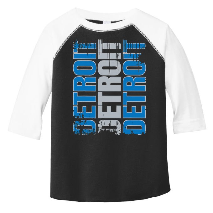 Vintage Detroit Usa City 313 Pride Grunge Detroit Toddler Fine Jersey T-Shirt