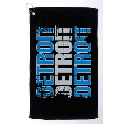 Vintage Detroit Usa City 313 Pride Grunge Detroit Golf Towel