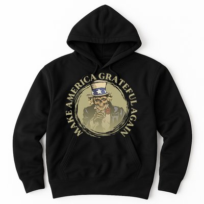 Vintage Design Uncle Sam Retro Make America Grateful Again Hoodie